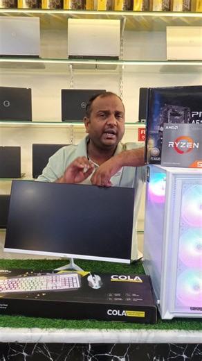 Yida Computers on Instagram: "Best budget build for photoshopy and gaming.... Amd Ryzen 5 5500 Processor Msi/Asus 520 Motherboard 16GB DDR4 Ram 512 GB Nvme SSD RX 550 4GB GRAPHICS CARD CABINET RGB COCONUT POWER ANTSPORTS GAMING KEYBOARD MOUSE WIFI/BLUETOOTH/ANTIVIRUS 22 INCH FHD BORDERLESS MONITOR @46000/- WITH 8GB/256 & 2GB GRAPHICS@35000/- YIDA COMPUTERS 9921949444 #trending #akola #trendingreels #gamingpc"