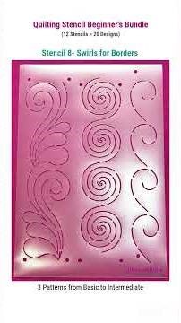 Quilting Stencils Beginners Bundle #freemotionquilting #quiltingforbeginners #machinequilting #fmq
