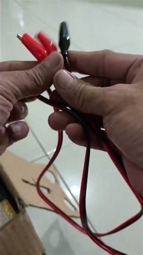 1 meter long 2-sided crocodile clamp cable #crocodileclampcable