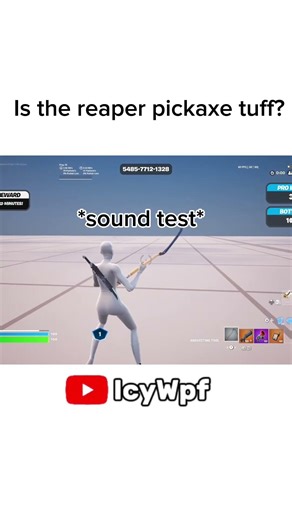 Is the reaper pickaxe tuff? #fortnite