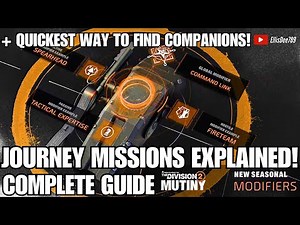 Unlock Every Modifier FAST! Journey Missions + Easy Companion Farming (Division 2 MUTINY Y7S3)