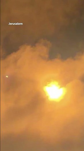 Missiles seen over Israel after Trump unveils Iran deal