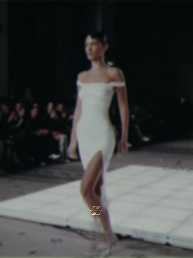 Bella Hadid's Iconic Spray On Dress at Paris Fashion Week