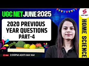 UGC NET Home Science Previous Question Papers(2020) #4 | UGC NET Home Science By Aditi Ma'am