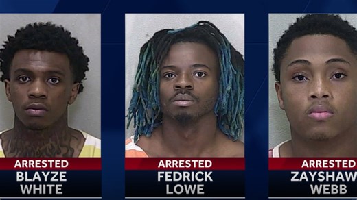 Police: 3 suspects arrested in murder of 24-year-old man in Ocala