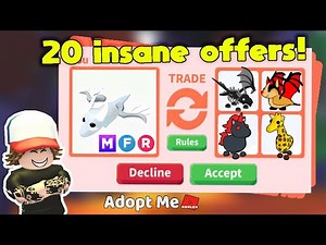 20 Insane Offers For MEGA Neon Ghost Dragon | Adopt Me Halloween 2021