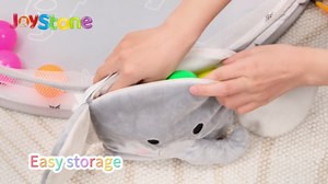 JoyStone 5-in-1 Elephant Baby Gym Play Mat with 30 Balls, Tummy Time Toys, Sensory Mat for Infants 0-12 Months