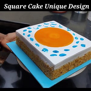 Most Amazing Cake Decoration Square Cake Design | Butter Scotch Cake 2023 | Sunil Cake Master