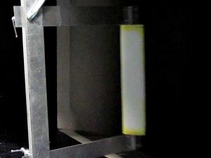 Galloping of beam with triangular section tip mass