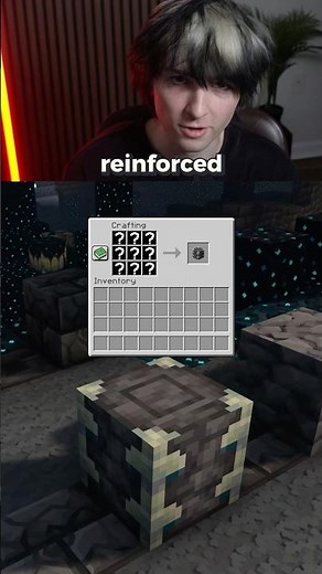 How would you craft reinforced Deepslate?