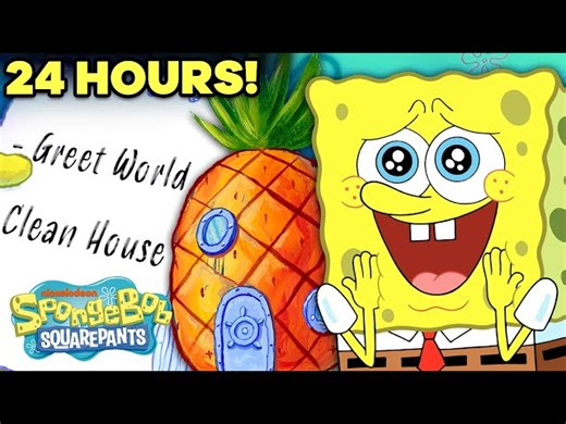 24 Hours Inside SpongeBob's House