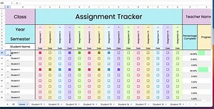 Google Sheets Assignment Tracker, Teachers Digital Planner, Assignment and Student Notes, Teacher Organizer, Instant Download, Hyperlinked - Etsy UK