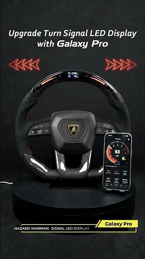 Unleash the bull inside your Urus. Galaxy Pro Carbon-Fiber LED Steering Wheel