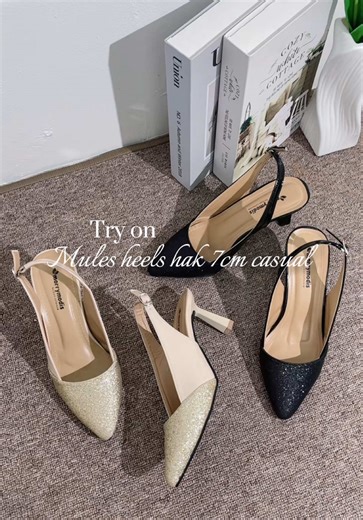 Elegant 7cm Mules Heels for Casual Outfits