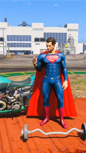 Superman vs Robocop | Superman Power Assist for Spiderman #gta5 #shorts