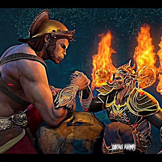 hanuman vs ravan arm wrestling " | jay Shri Ram | and | CAPCUT EDIT | #shortsfeed #trendingshorts