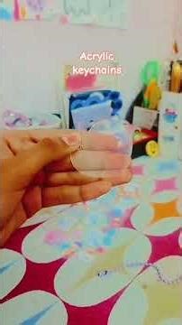 Acrylic keychains making by MR.DIY