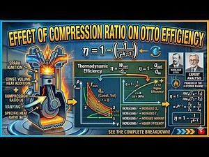 Effect of Compression Ratio on Otto Cycle Efficiency | Thermodynamics Explained | IC Engines