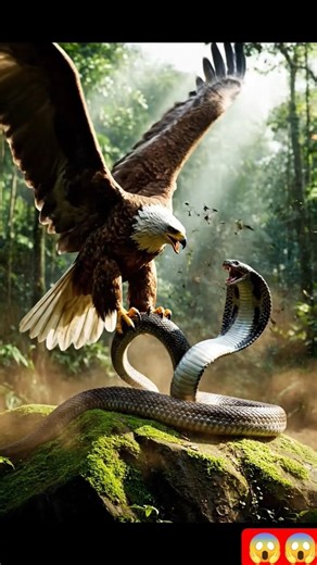 Eagle vs King Cobra – The Most Dangerous Wildlife Battle #cobra #eagle #shorts