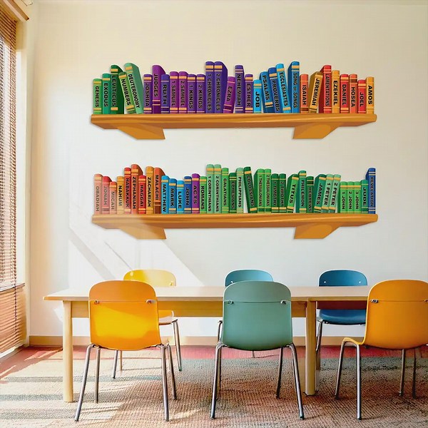 Books of the Bible Wall Decal: Sunday School Classroom Decor - Etsy