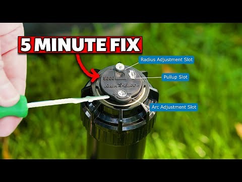 How to Adjust Rain Bird 5000 Rotor Sprinklers (Beginner’s Guide)
