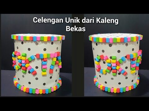 DIY Cara Membuat Celengan Unik dari Kaleng Bekas dan Hiasan Origami | Craft | Kerajinan Tangan
