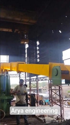 Induction furnace pusher #machine