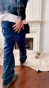 🔥 Painting This Fireplace with Sherwin-Williams Emerald: The Paint That Changes Everything 🎨Alright, today I’m painting this fireplace, and while I’m at it, let’s talk about Sherwin-Williams Emerald—because this paint is next level.First off, look at this coverage! One coat in, and it’s already looking flawless. That means less time painting, fewer coats, and more time doing literally anything else (like binge-watching shows instead of fixing streaky walls, you get it).But here’s the real game