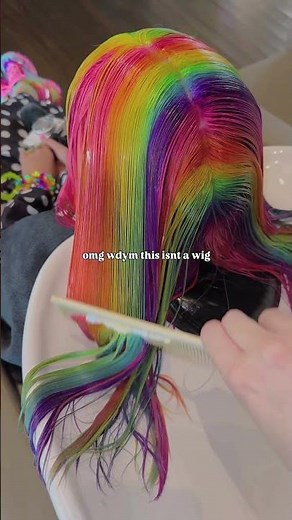 rainbow hair TRANSFORMATION ☆