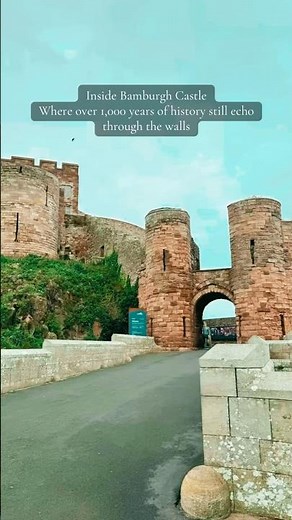 Inside Bamburgh Castle — where over 1,000 years of history still echo through the walls.