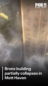 A building partially collapsed on Wednesday morning in the Mott Haven section of the Bronx, with reports of a gas explosion in the incinerator shaft of the building, the FDNY said. | FOX 5 NY