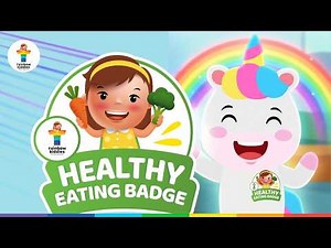 Can you Earn the Healthy Eating Badge? | Why Kids Need Fruits & Veggies | Rainbow Kiddies