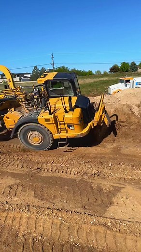 Scraper flip over #heavyequipment #bluecollar #fails | scraper