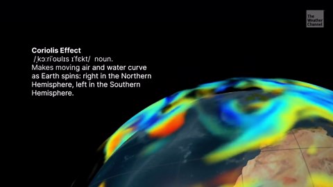 Why do ocean currents, storms spin? Coriolis effect