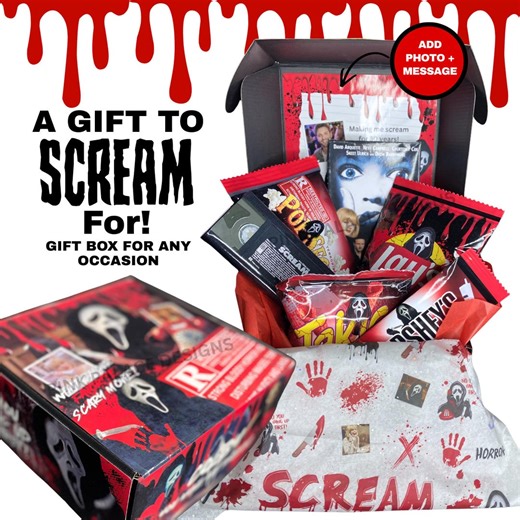 Scream Legacy Snack Box, 30th Anniversary Horror Gift, Custom Message Option - Etsy