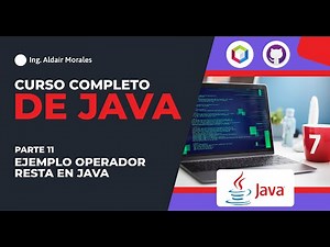 Ejemplo RESTA en JAVA | Programación Orientada a Objetos POO | Ejercicio con la operación RESTA