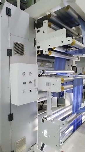 6 Color Gearless Tissue and Napkin Paper Flexographic Printing Press Machine #flexoprinter