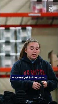 BTS with the USWNT Head of Equipment 📝