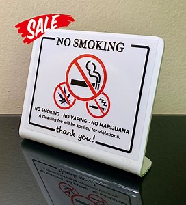 No Smoking, Vaping, Marijuana Sign, Guest Room, Airbnb - Etsy