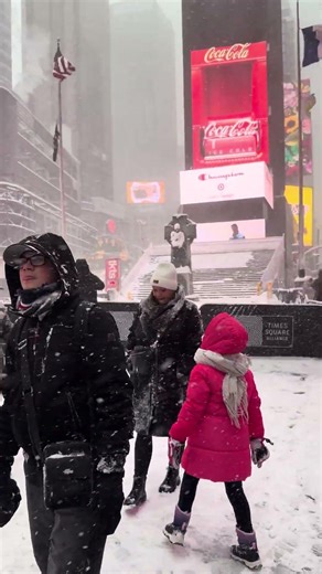 New York City Covered in Deep Snow ❄️ Real Blizzard Walk #nycnight #snow #exploreny