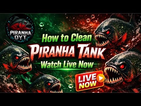 How to Clean a Piranha Tank (LIVE) 🐟⚠️ | Step-by-Step Safe Cleaning