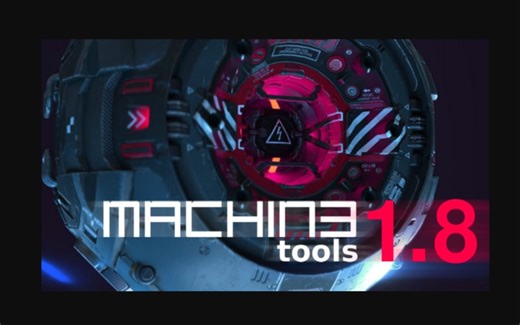 blender插件-高效建模利器功能超强的M3集合包工具：Machin3tools v1.8