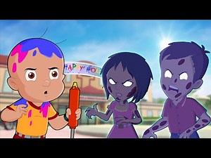 Mighty Raju - Zombies in Holi Carnival | Holi Specials in Aryanagar | Cartoon for Kids