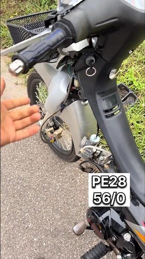 PE28 Carb Upgrade 😳 Small Bike, Big Power! 🔥 #shorts #shortsfeed