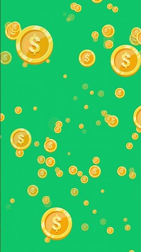 Coins Effect Green Screen #greenscreen #money #cash #overlay #effect #vfx #animation #videoediting