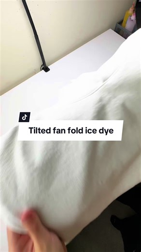 TILTED FAN FOLD ICE DYE: This hoodie still came out sweet what do you think!? Links in bio for patreon:)! #tiedye #tutorial #diy