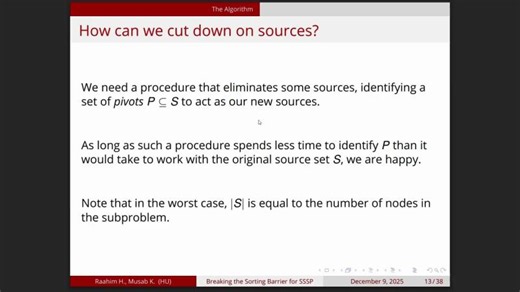 Breaking the Sorting Barrier for Directed Single-Source Shortest Paths | Presentation | Musab Kasbati