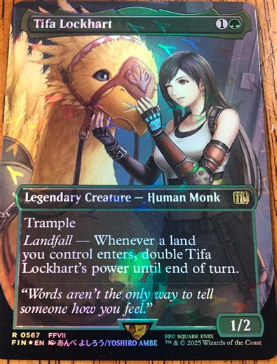Mtg - Tifa Lockhart - Chocobo Tracks Textured Foil - Final Fantasy - Legacy - Commander - Edh - WATCH ITEM VIDEO! O_O - Etsy