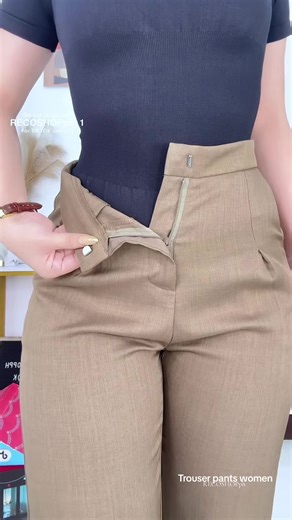 Stylish High Waist Trouser Pants for Women