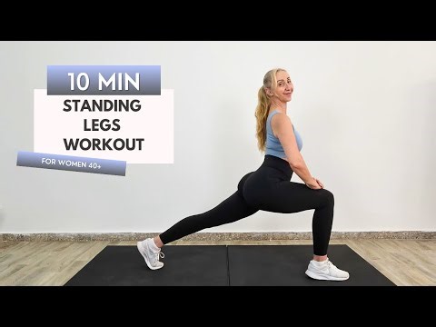 10-Min Standing Legs Workout for Women 40+ | Sculpted, Low Impact & High Burn